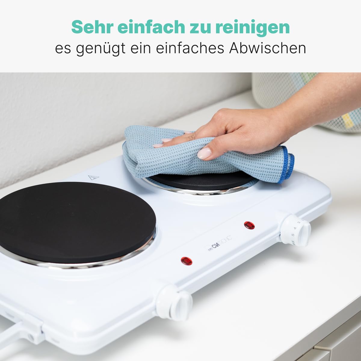 Clatronic Doppelkochplatte 2 Herdplatten Schwarz