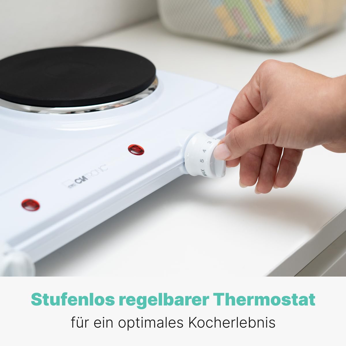 Clatronic Doppelkochplatte 2 Herdplatten Schwarz