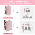 Taygeer Travel Backpack for Women, 15.6" Laptop, Pink