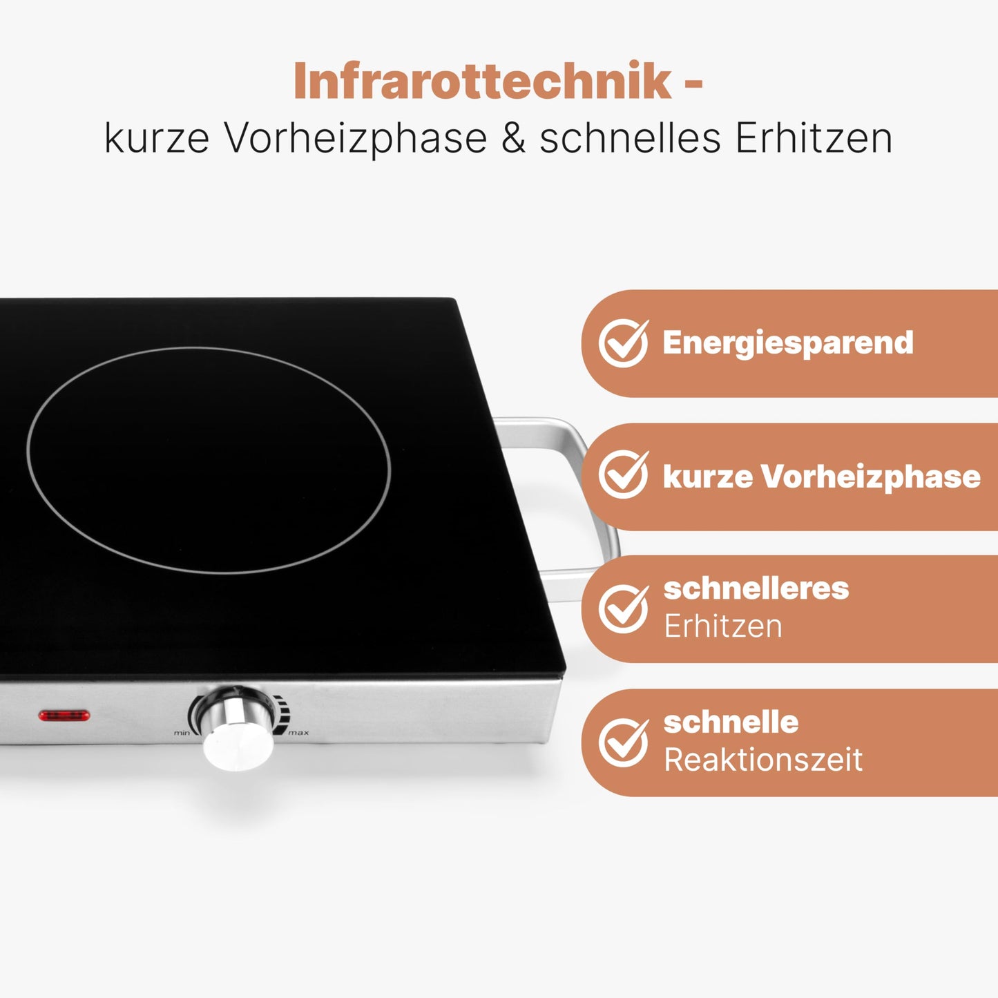 ProfiCook Infrarot Doppelkochplatte 2800W