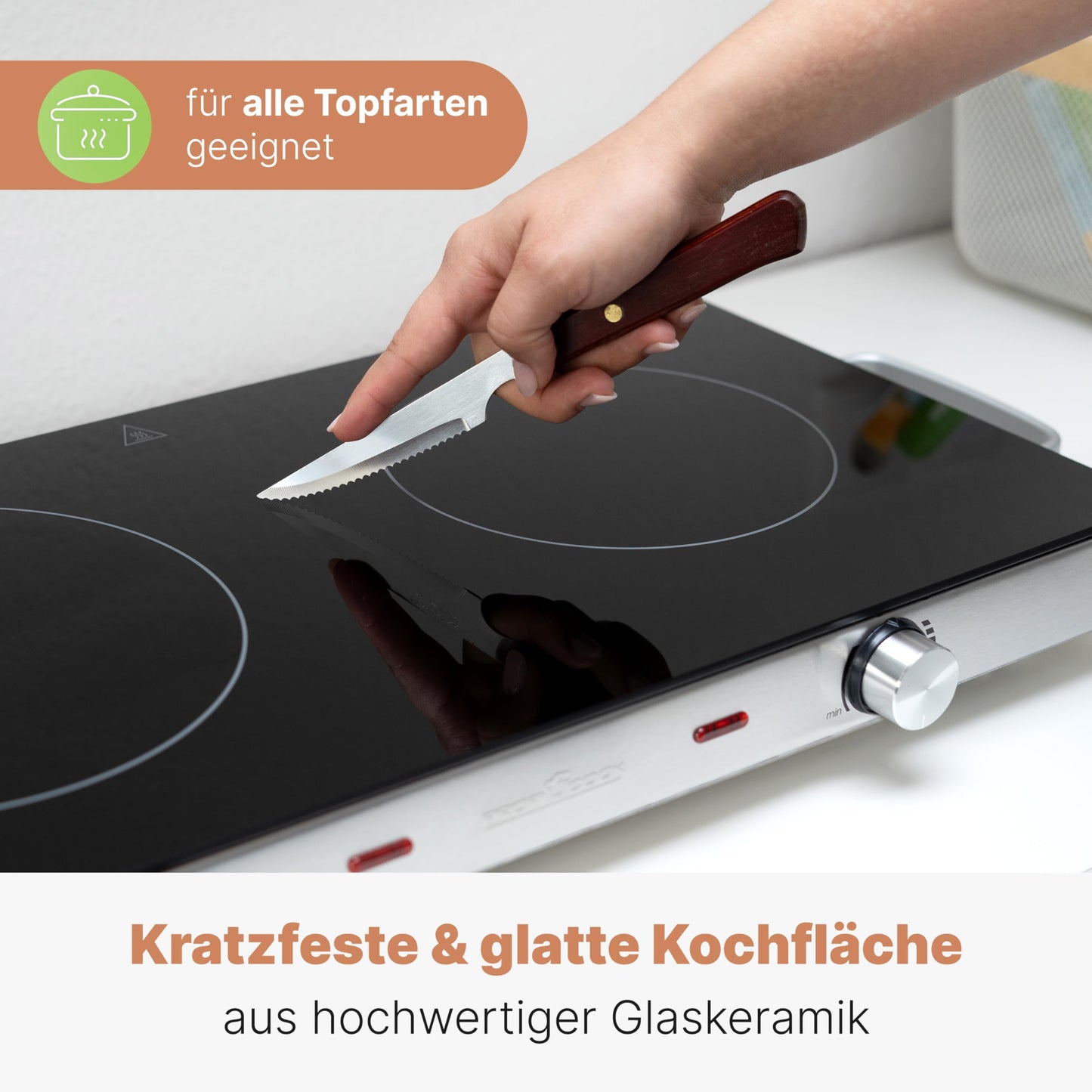 ProfiCook Infrarot Doppelkochplatte 2800W