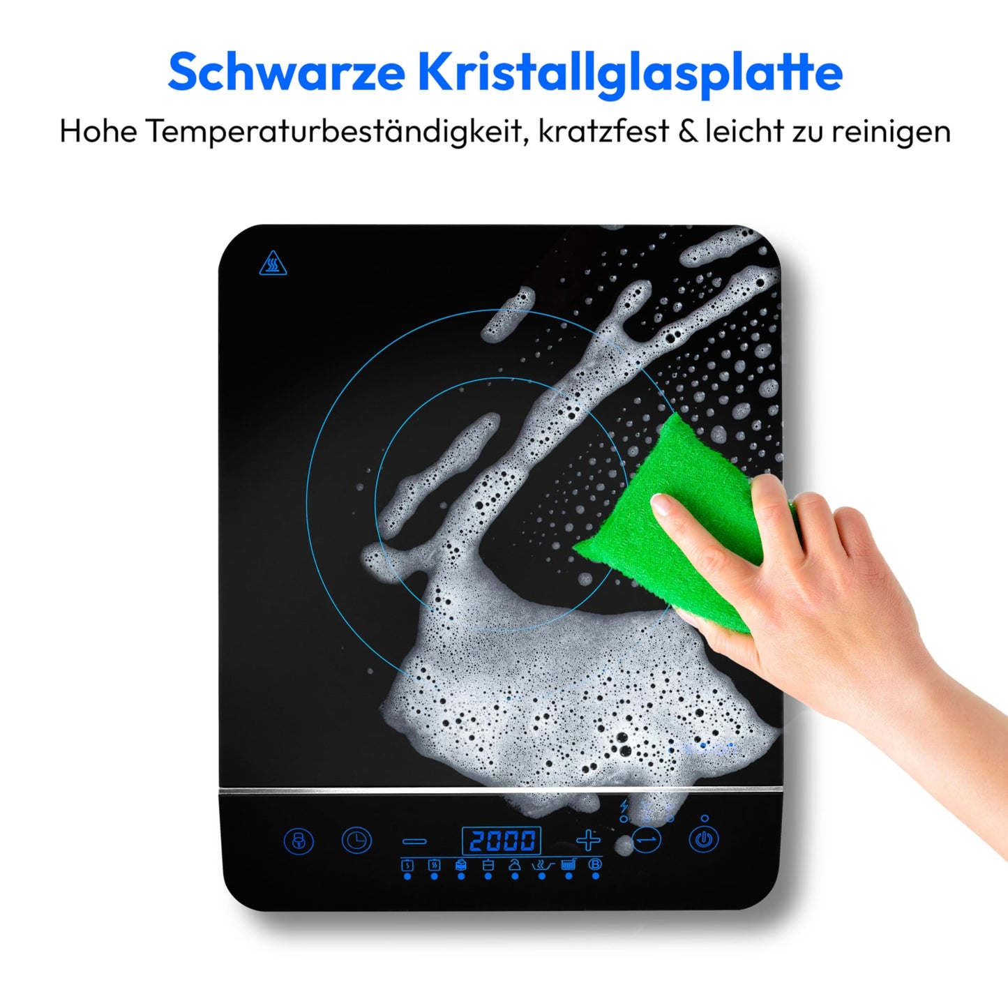 MEDION Induktionskochplatte 2000W mit LED Display